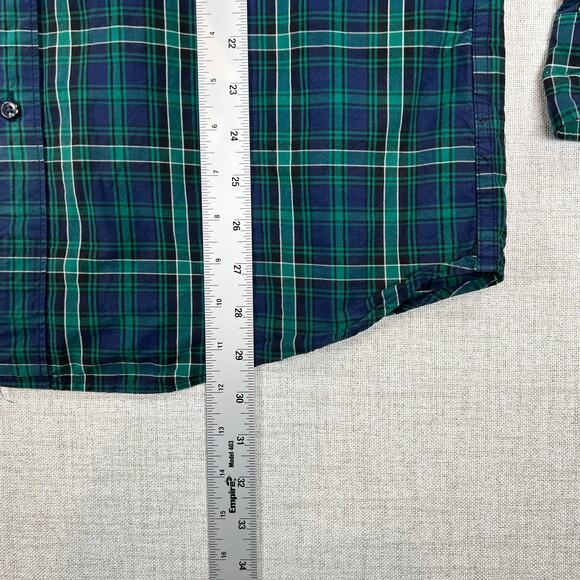 J Crew Slim Fit Button Down Shirts Mens L Blue Green Plaid Long Sleeve Lot of 2 - Picture 13 of 13